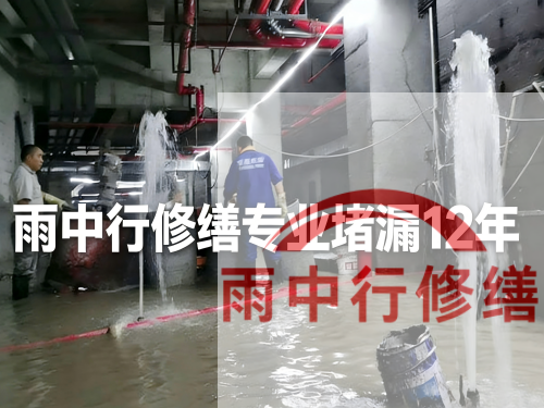 承德某污水处理厂钢筋混凝土池堵漏案例